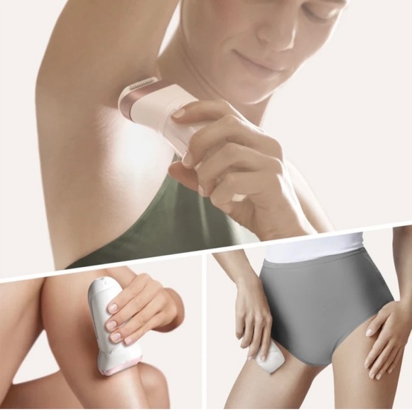 Braun Silk-épil 9 Rose Gold Wet & Dry Epilator/Shaver Head & 4 Extras SES9-720. - Picture 3 of 6